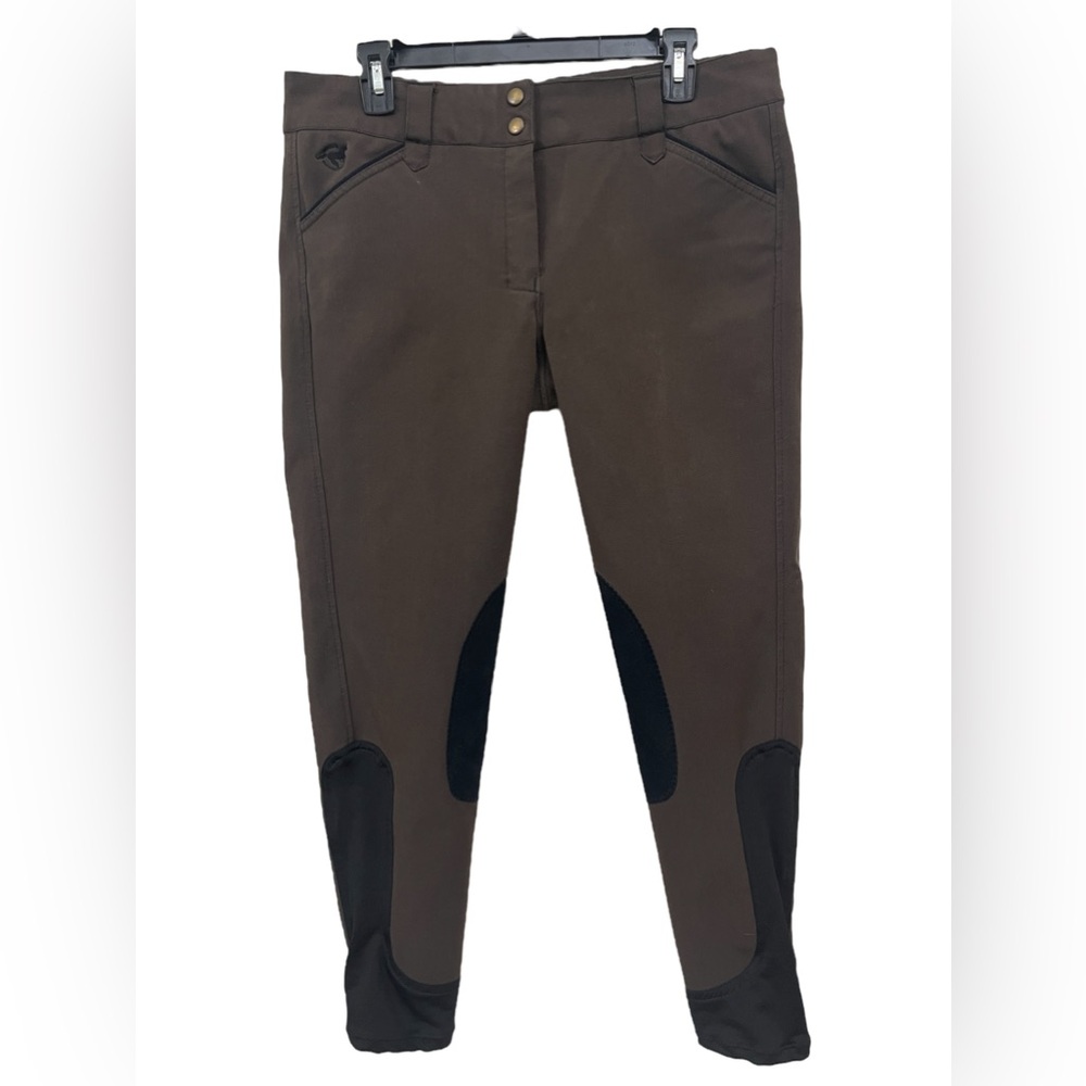 Piper by SmartPak | Women’s Piper Evolution Knee Patch Breeches | Brown | 30R |